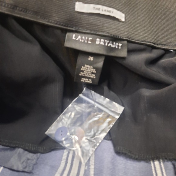 NWOT Lane Bryant The Laney striped linen blend crop wide leg pant Size 26 - Picture 6 of 9